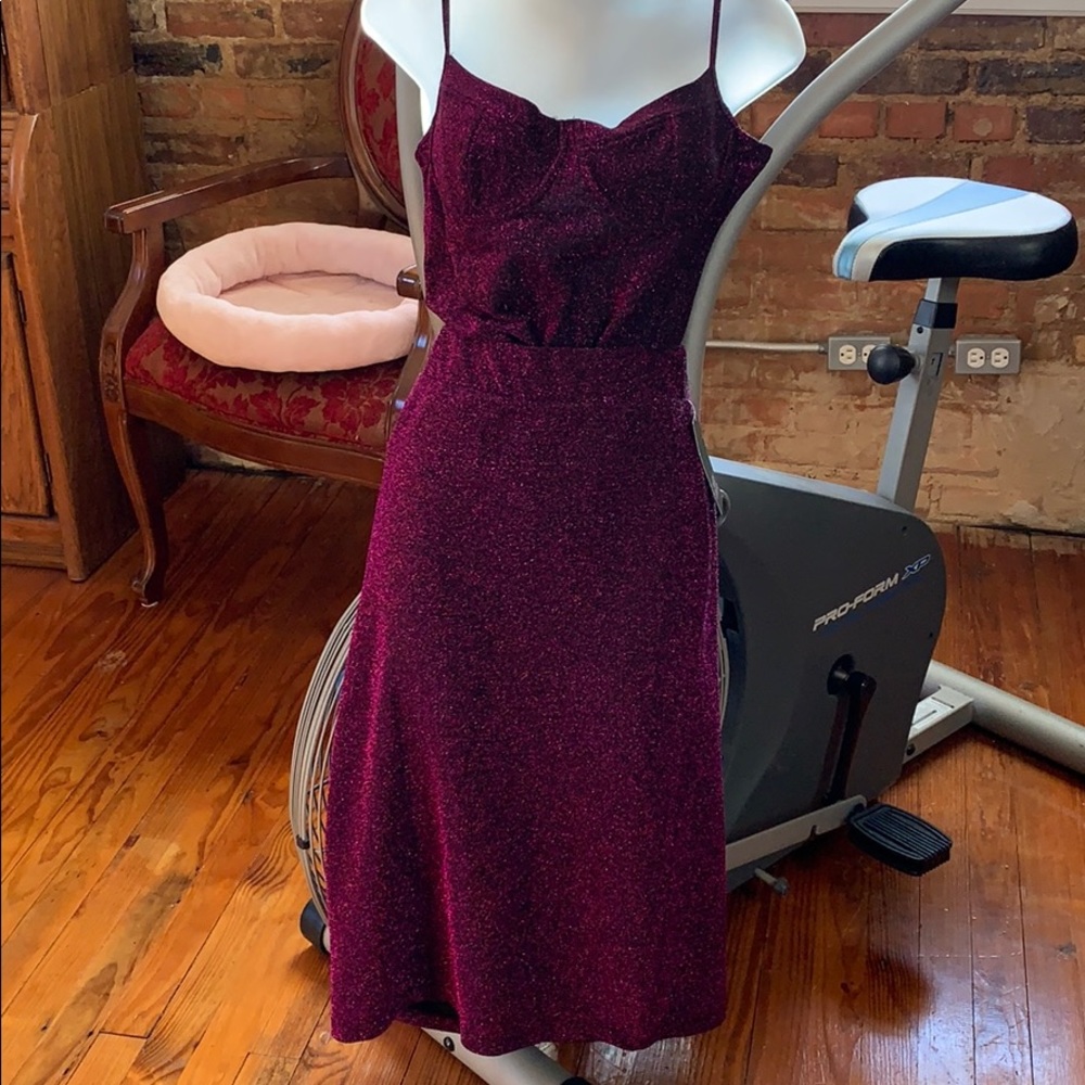 NWT Pink Sparkle with black Dress XL. Bodysuit